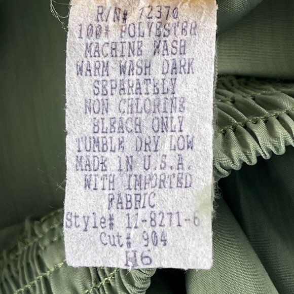 Vtg Roamans Wide Leg Pull On Pants Size 6 Womens Green‎ Elastic Waist High Rise - Picture 6 of 11